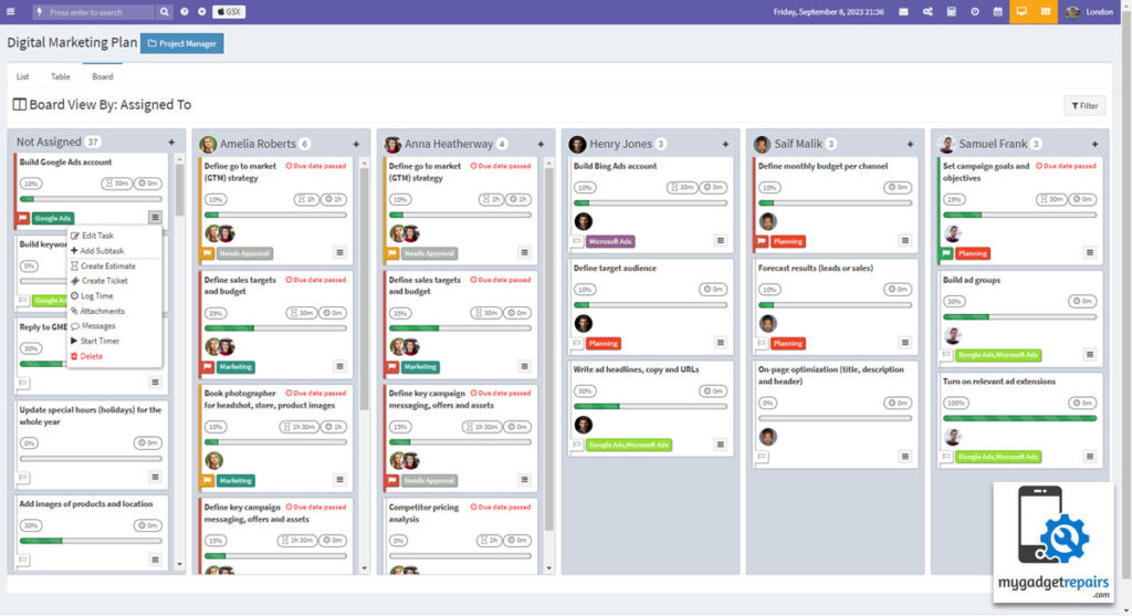 Project Management Module | MGR | Knowledge Base